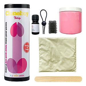 Cloneboy Dildo Tulip (Hot Pink), sada pro odlitek penisu