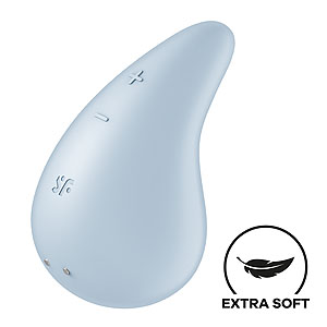 Satisfyer Dew Drop (Blue), přikládací vibrátor