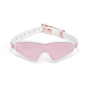 Liebe Seele Fairy Lamb Leather Blindfold (Pink), kožená maska přes oči