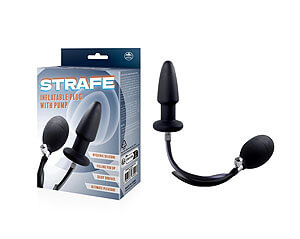 NMC Strafe Inflatable Plug 1 (Black), nafukovací anální kolík