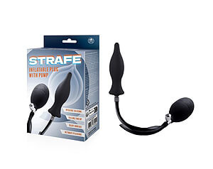 NMC Strafe Inflatable Plug 2 (Black), nafukovací anální kolík