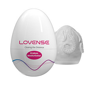 Lovense Kraken (White), elastické masurbační vajíčko